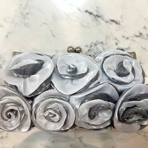 Silk flower clutch